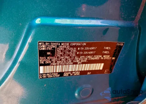 2016 Toyota Rav4 Le from USA, damaged, VIN JTMBFREVXGD180588